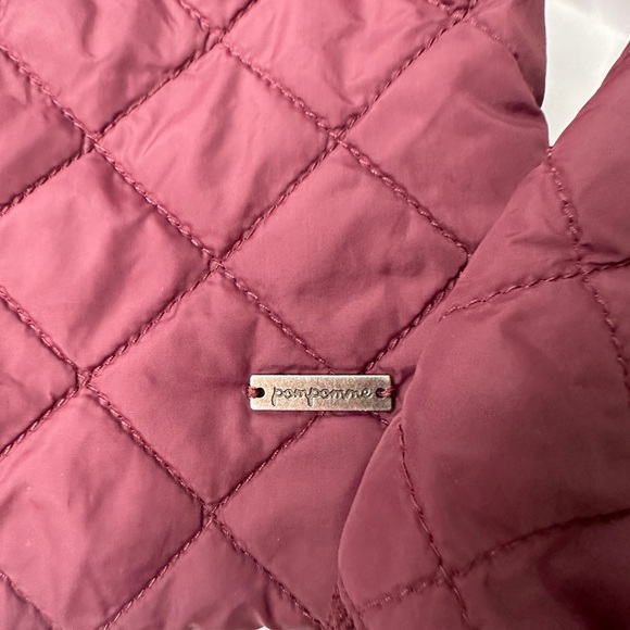 Pompomme Burgundy Quilted Jacket - Picture 3 of 11
